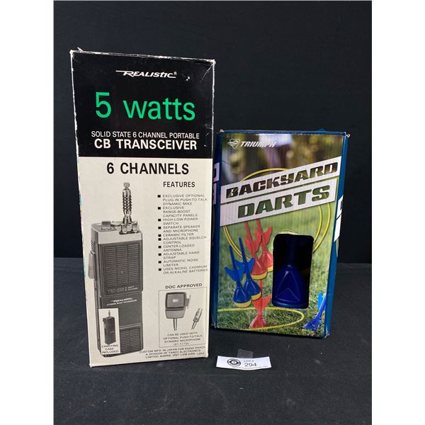 Back Yard Darts & Realistic TRC-200 6 Channel CB Transceiver