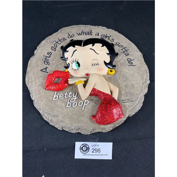 Betty Boop Wall Plaque. Approx. 10 Diameter