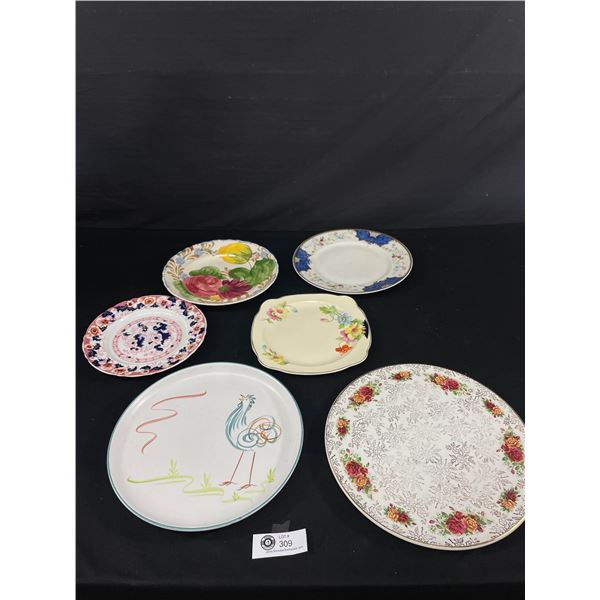 Lot Of Various Patterned Plates. Approx. 8 -11 