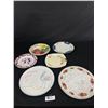 Image 1 : Lot Of Various Patterned Plates. Approx. 8"-11"