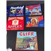 Image 3 : 8 Vintage Produce Labels. Most Approx. 9" x 10"