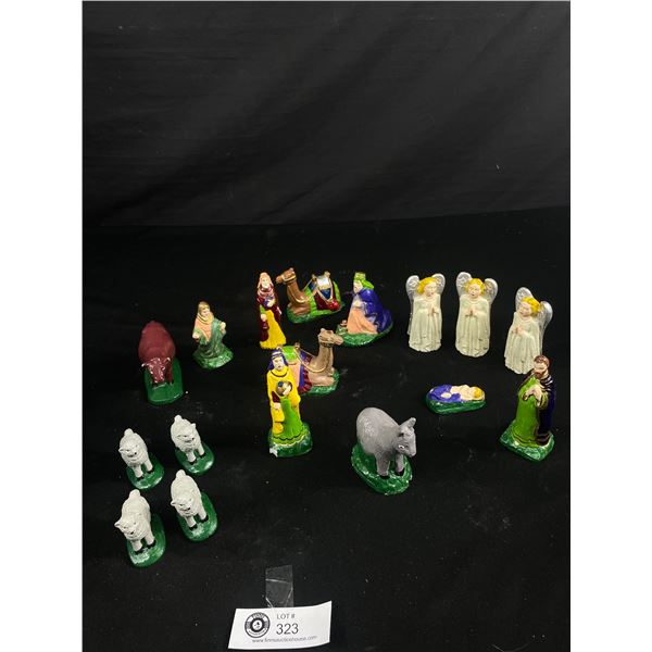 Lot Of Vintage Nativity Figurines