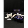 Image 1 : RCM 2017 Trivial Pursuit $25 Silver Coin In Presentation Case & 2 Shoe Figurines