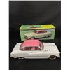 Image 2 : Standard Tin Friction Powered Sedan with Sound Effects in Box and Ford D800 Dinky Toys Truck with Pl