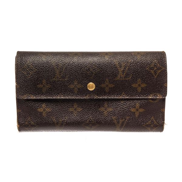 Louis Vuitton Brown Monogram Canvas International Wallet
