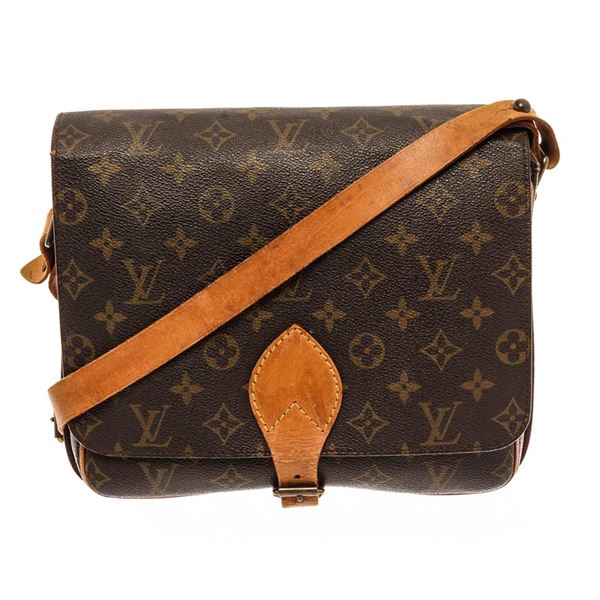Louis Vuitton Brown Monogram Cartouchiere GM Messenger Bag
