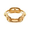 Image 1 : Hermes Gold Plated Metal Chaine D'ancre Scarf Ring