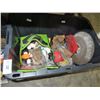 Image 2 : Bins 2 w/3 Ball Hitch, Wrenches and Asst. Tools and Supplies