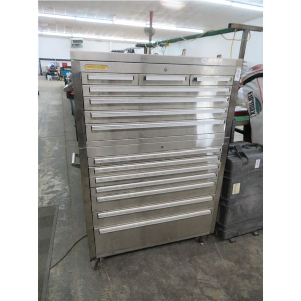 Steel Glide S/S 15 Unit Stack Rolling Toolbox