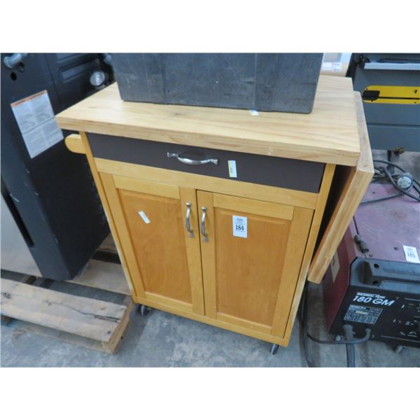 Portable Kitchen Island M/W Stand w/Cabinet