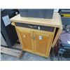 Image 1 : Portable Kitchen Island M/W Stand w/Cabinet