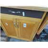 Image 2 : Portable Kitchen Island M/W Stand w/Cabinet