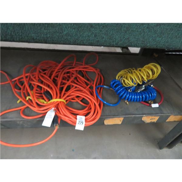 Heavy Duty Extension Cord, Air Compressor Hose and Air Gun