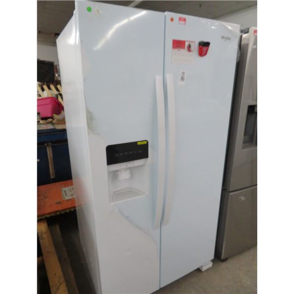 Whirlpool White Side By Side Ref/Freezer w/Ice Maker