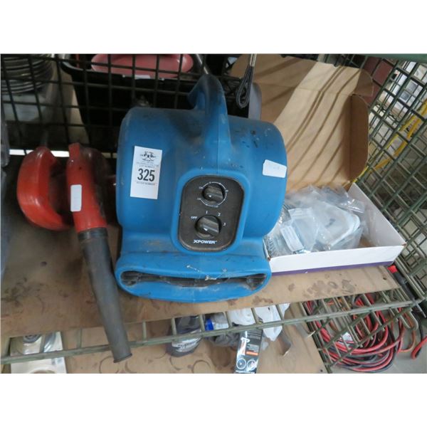 Carpet Blower, Air Stapler and Asst. Tools