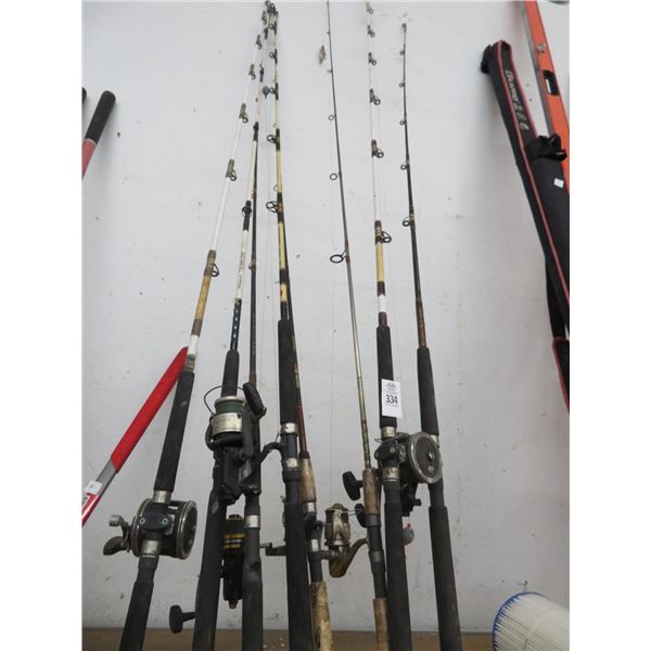 Fishing Poles - Some w/Penn Reels (8)