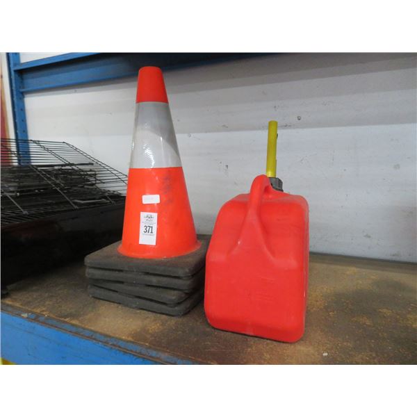 Safety Cones and Gas Cans