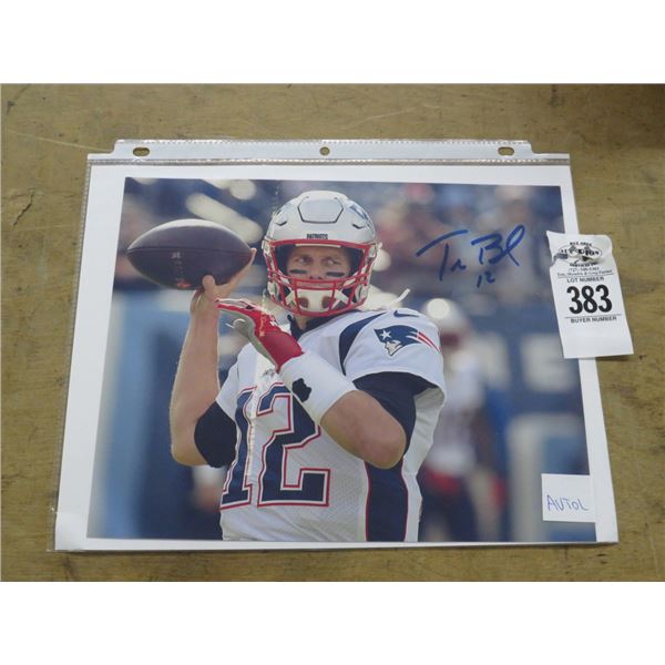 Autographed Photo Tom Brady w/COA