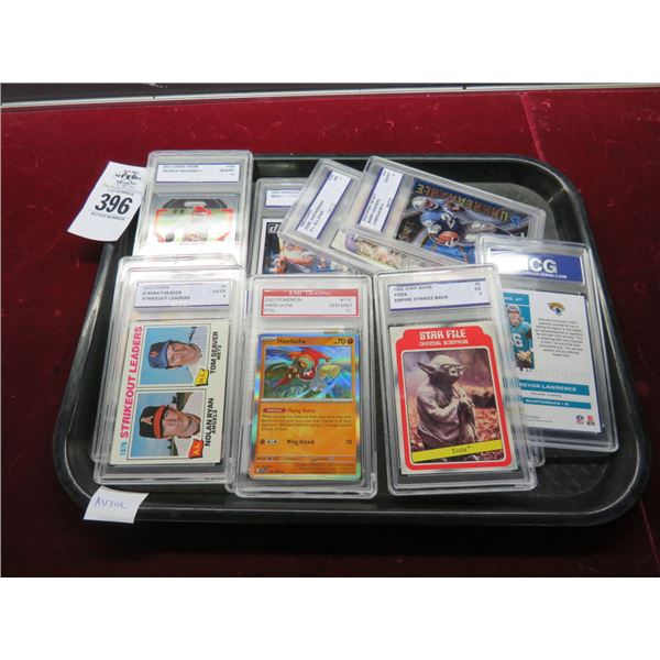 Asst. Sports Trading Cards in Protective Cases