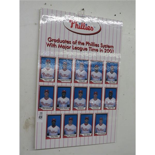 Phillies Graduates of The Phillies w/Major League Time 2001 Memorabilia