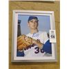 Image 2 : 2-Framed Autographed Baseball Photo Nolan Ryan or Hank Aaron w/COA - 2 X $