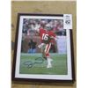 Image 2 : Autographed Football Photo Joe Montana or Joe Nameth and Hank Aaron w/COA - 3 X $