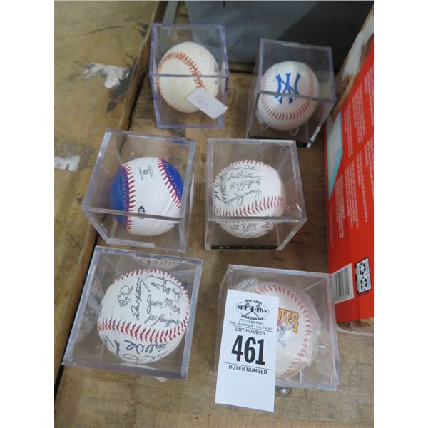 6-Autographed Game Baseball - 6 X $