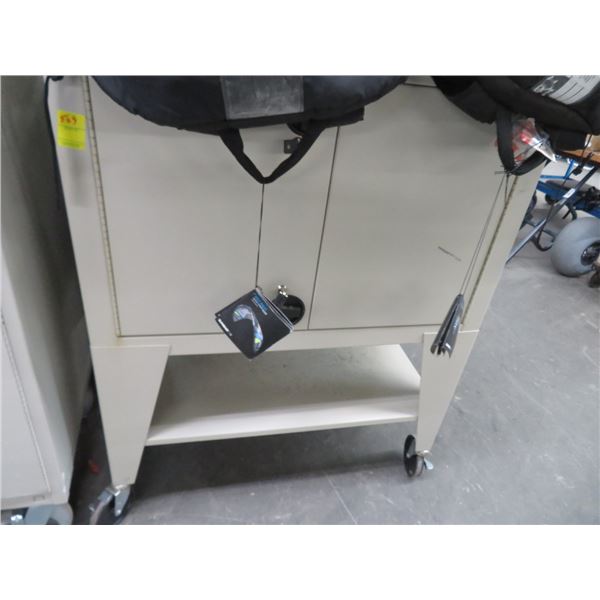 Beige 3' x 45" A/V Cart
