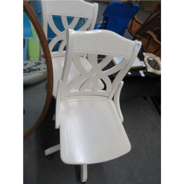 2-Bone Rolling Office Chairs - 2 X $