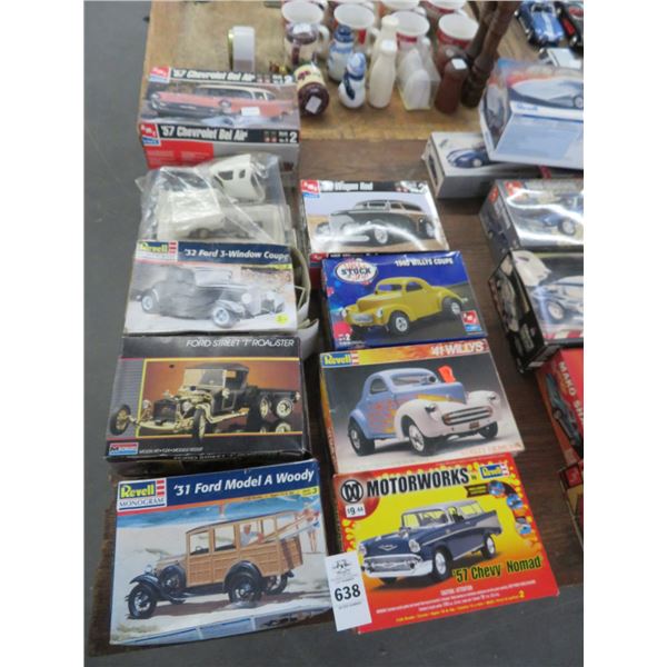 9-Vintage Car Models - 9 X $