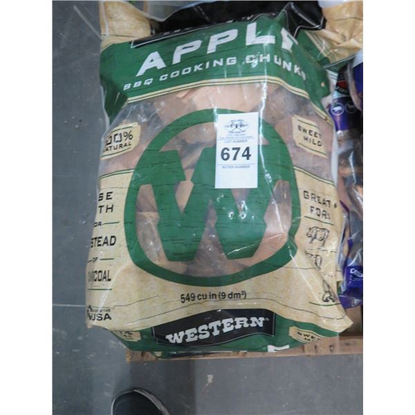 5-Western Apple BBQ Cooking Chunks Bag - 5 X $