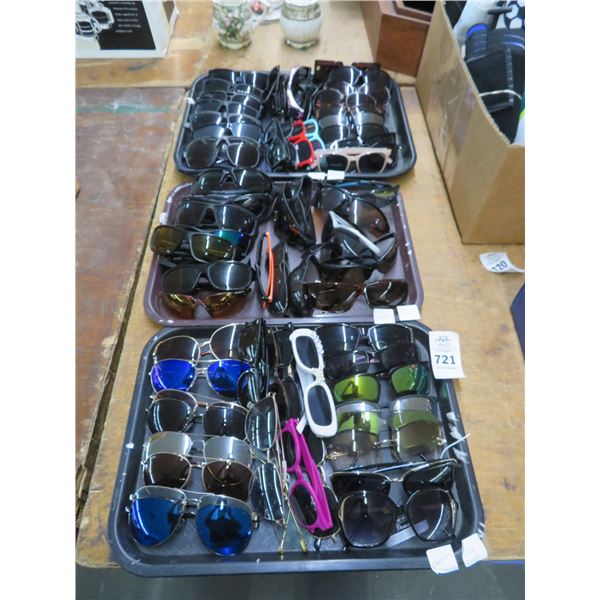 3-Tray of Fashion Sunglasses - 3 X $