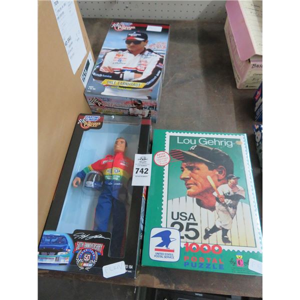 Lou Gehrig Postal Puzzles, Asst. Sports Figurines and More