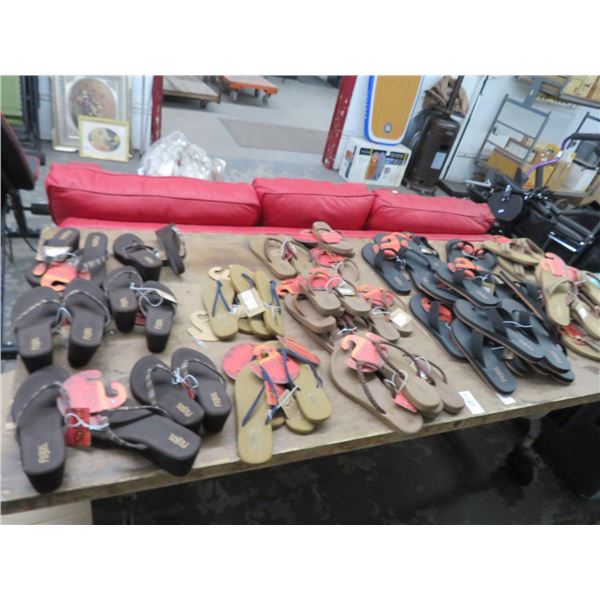 37-Floor Joes New Flip Flops - 37 X $