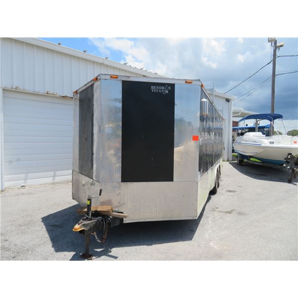 2016 Bendron V Nose 24' Enclosed Trailer w/Ramp and Side Door