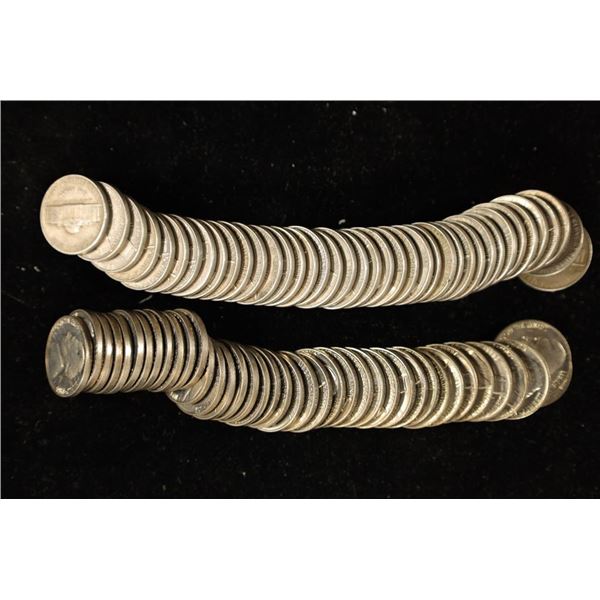 2 ROLLS OF JEFFERSON NICKELS: 1941-P & 1963 BU