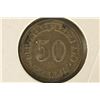 Image 2 : 1876-A GERMAN SILVER 50 PFENNIGS
