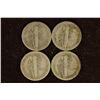 Image 2 : 1928, 35, 40-D & 1941-D SILVER MERCURY DIMES