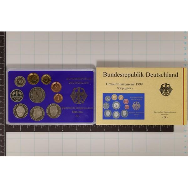 1999 GERMAN 10 COIN PF SET IN ORIGINAL US MINT