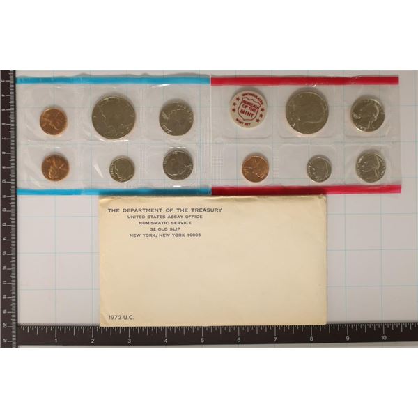 1972 US MINT SET (UNC) P/D/S (WITH ENVELOPE)