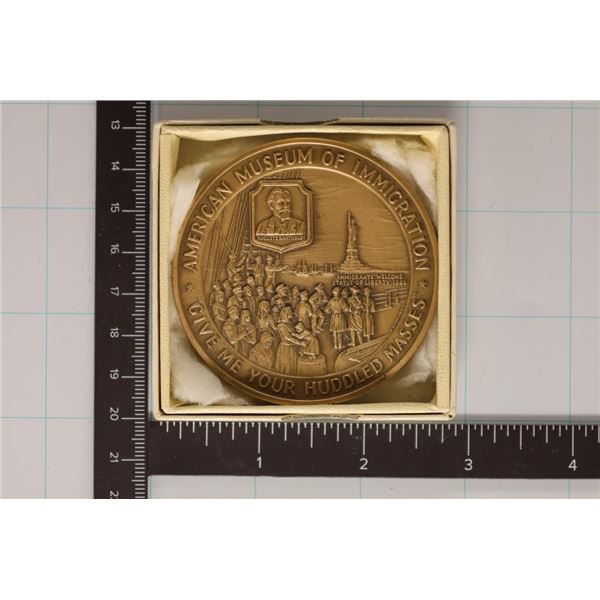 MEDALLIC  ART COMPANY BRONZE 2 1/2" MEDAL