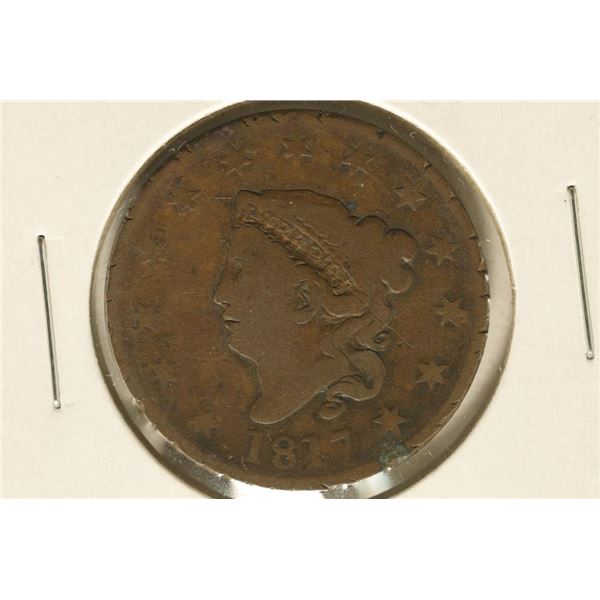 1817 US LARGE CENT (VERY GOOD) WATCH FOR OUR NEXT