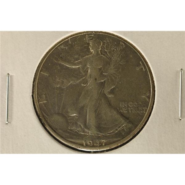 1947-D SILVER WALKING LIBERTY HALF DOLLAR