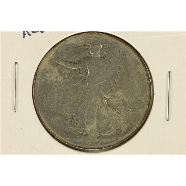 1917-D REVERSE MINTMARK WALKING LIBERTY HALF $