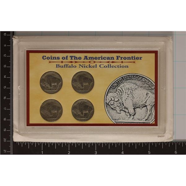 COINS OF THE AMERICAN FRONTIER 4 COIN BUFFALO NIC.