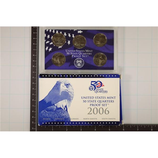 2006 US 50 STATE QUARTERS PROOF SET WITH BOX