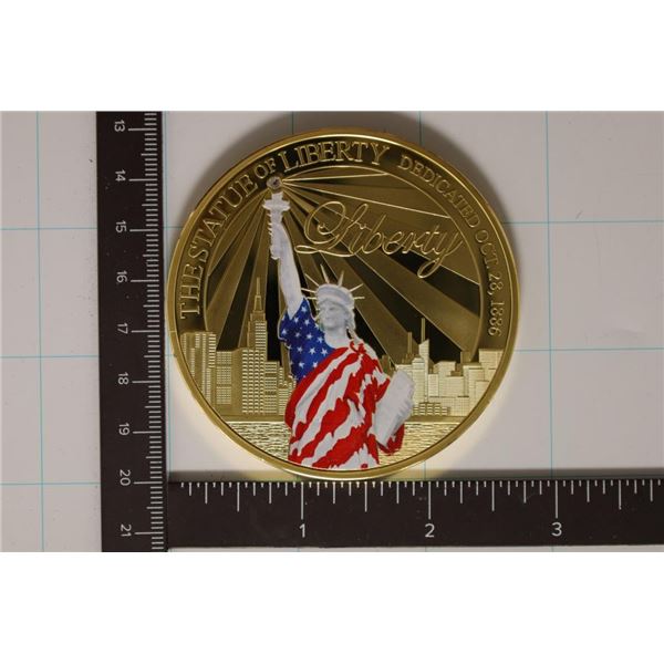 24KT GOLD LAYERED STATUE OF LIBERTY PF COLOSSAL