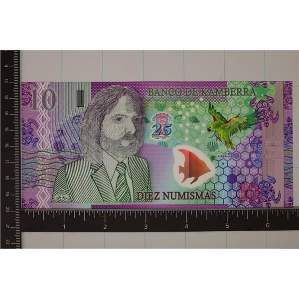 2013 BANK OF KAMBERRA 10 NUMISMAS CU COLORORIZED