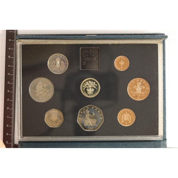 1984 UNITED KINGDOM 8 COIN PROOF COLLECTION IN