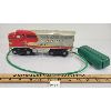 Image 1 : LINE-MAR TOYS SANTA FE BATTERY OP TIN LOCOMOTIVE 